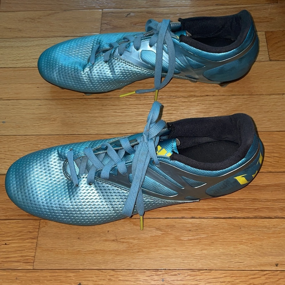 Adidas Blue Athletic Shoes Cleats - Picture 2 of 7